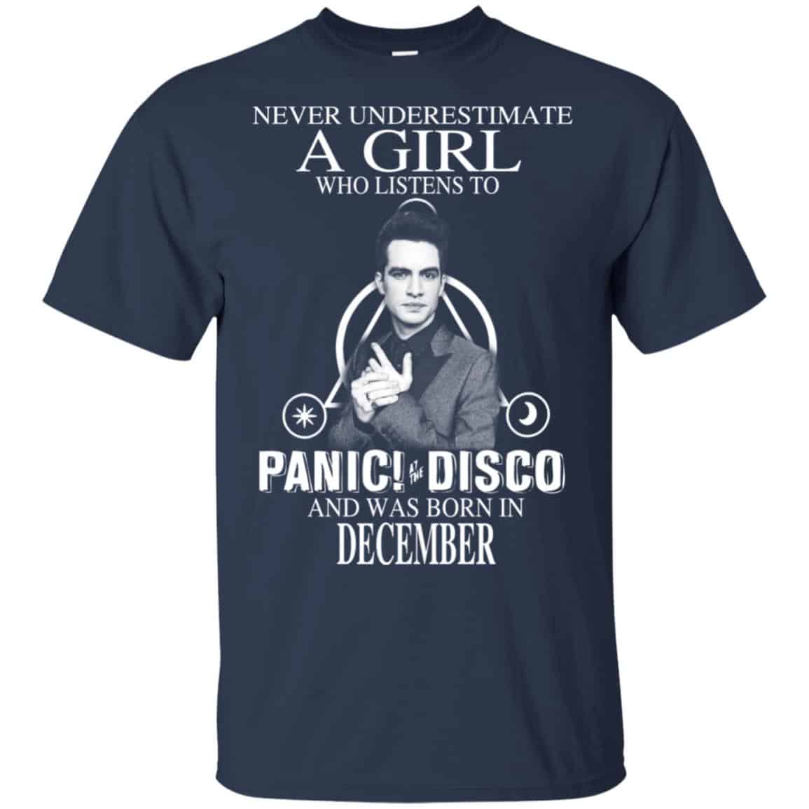 A Girl Who Listens To Panic at the Disco And Was Born In December T-Shirts, Hoodie, Tank