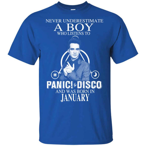 A Boy Who Listens To Panic at the Disco And Was Born In January T-Shirts, Hoodie, Tank
