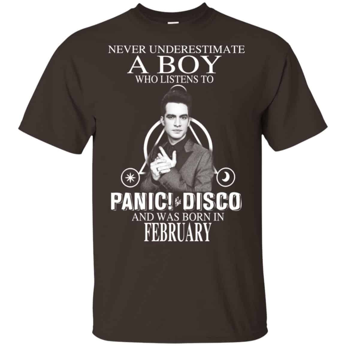 A Boy Who Listens To Panic at the Disco And Was Born In February T-Shirts, Hoodie, Tank