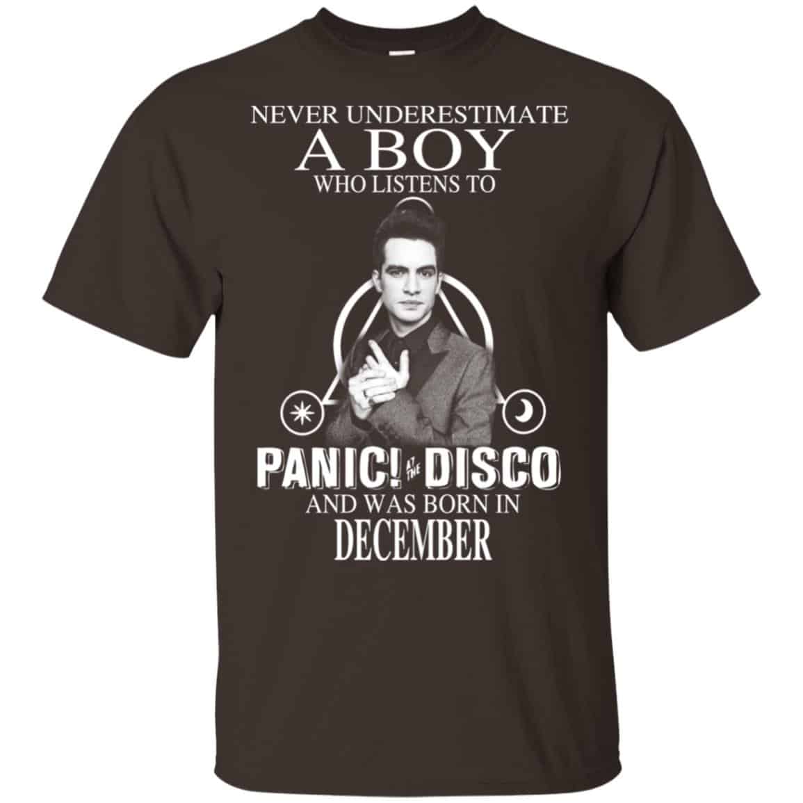 A Boy Who Listens To Panic at the Disco And Was Born In December T-Shirts, Hoodie, Tank