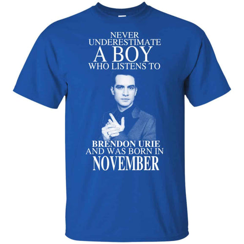 A Boy Who Listens To Brendon Urie And Was Born In November T-Shirts, Hoodie, Tank