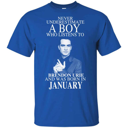 A Boy Who Listens To Brendon Urie And Was Born In January T-Shirts, Hoodie, Tank