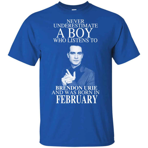 A Boy Who Listens To Brendon Urie And Was Born In February T-Shirts, Hoodie, Tank