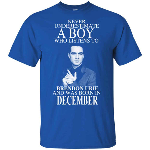 A Boy Who Listens To Brendon Urie And Was Born In December T-Shirts, Hoodie, Tank
