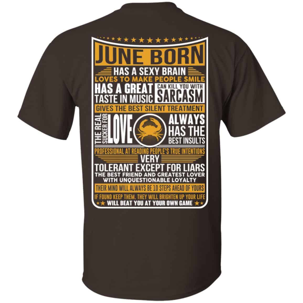 June Born Has A Sexy Brain Loves To Make People Smile T-Shirts, Hoodie, Tank