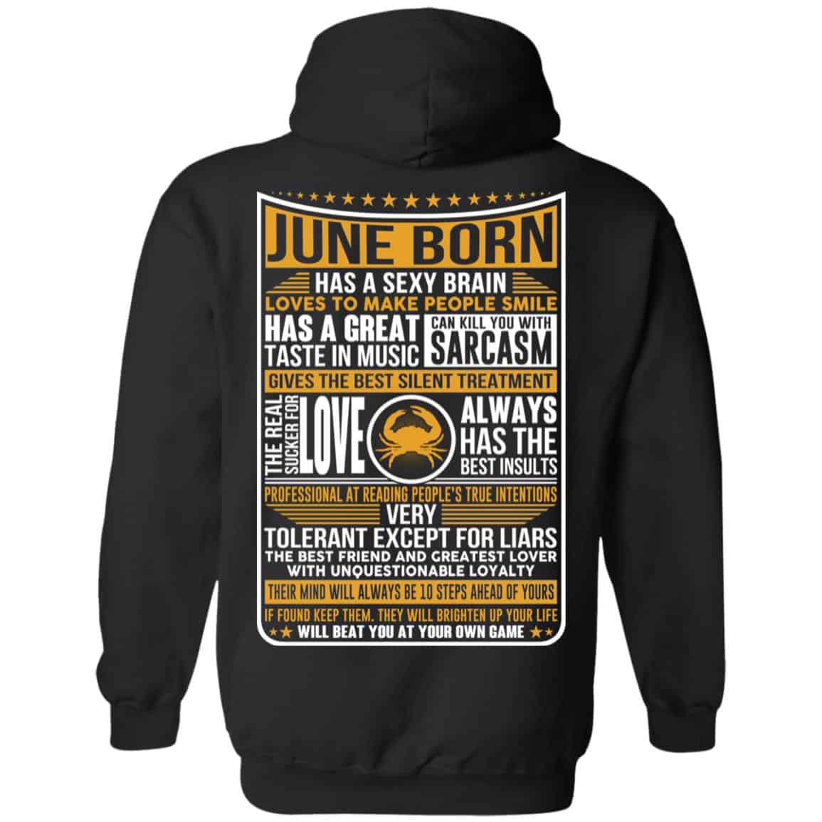 June Born Has A Sexy Brain Loves To Make People Smile T-Shirts, Hoodie, Tank