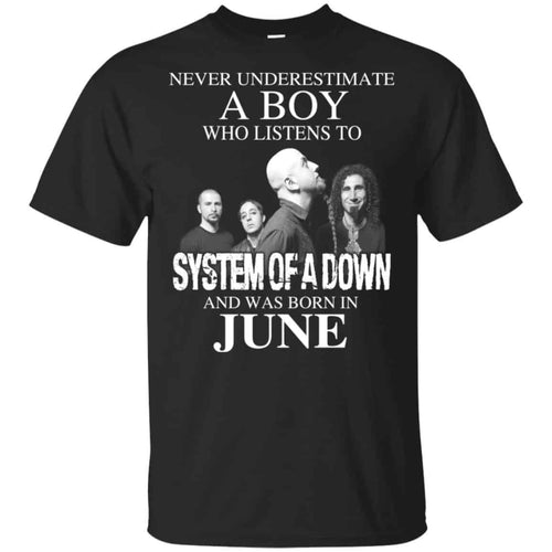 A Boy Who Listens To System Of A Down And Was Born In June T-Shirts, Hoodie, Tank