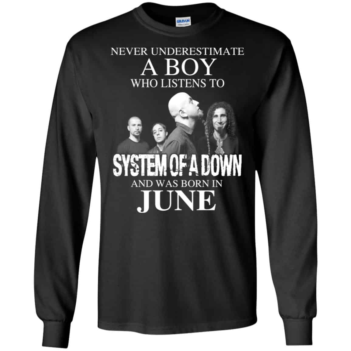 A Boy Who Listens To System Of A Down And Was Born In June T-Shirts, Hoodie, Tank
