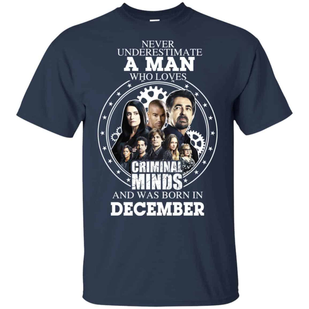 A Man Who Loves Criminal Minds And Was Born In December T-Shirts, Hoodie, Tank