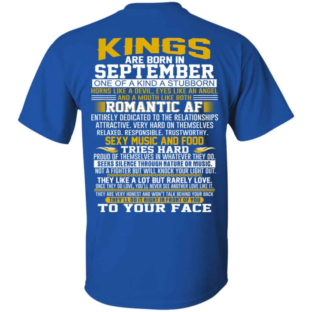 Kings Are Born In September One Of A Kind A Stubborn T-Shirts, Hoodie, Tank