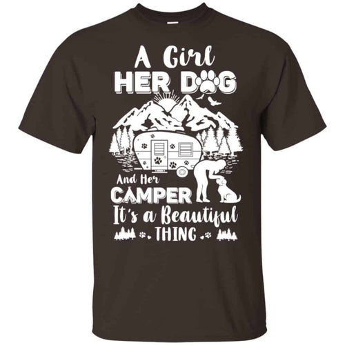 A Girl Her Dog And Her Camper It’s A Beautiful Thing T-Shirts, Hoodie, Tank