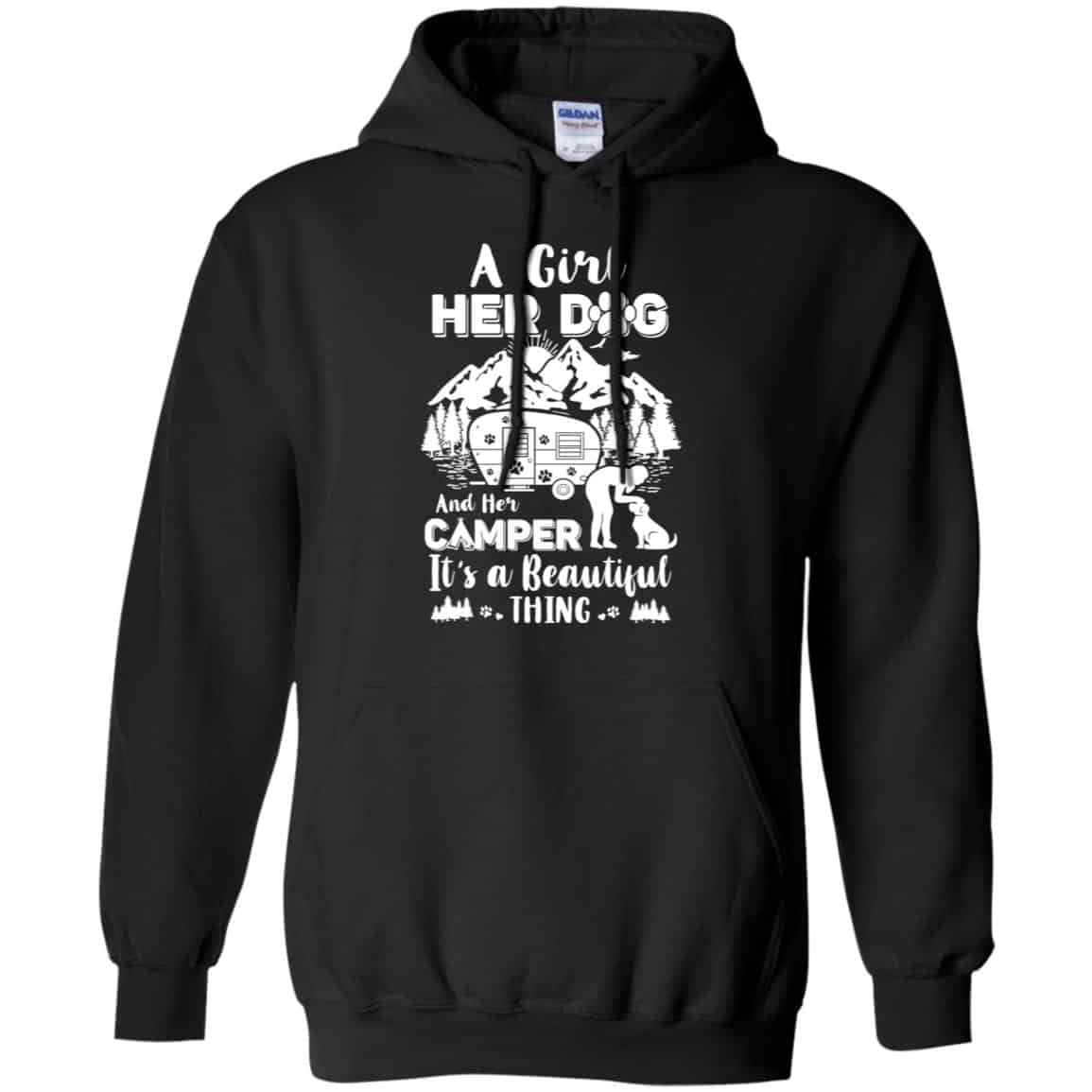 A Girl Her Dog And Her Camper It’s A Beautiful Thing T-Shirts, Hoodie, Tank