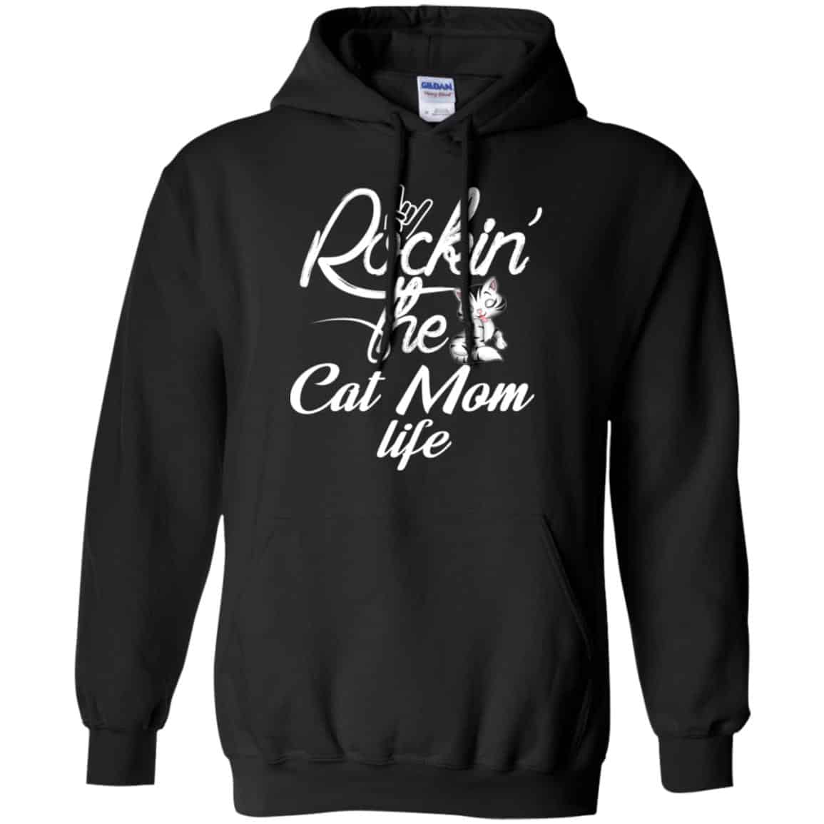 Rockin’ The Cat Mom Life Shirt, Hoodie, Tank