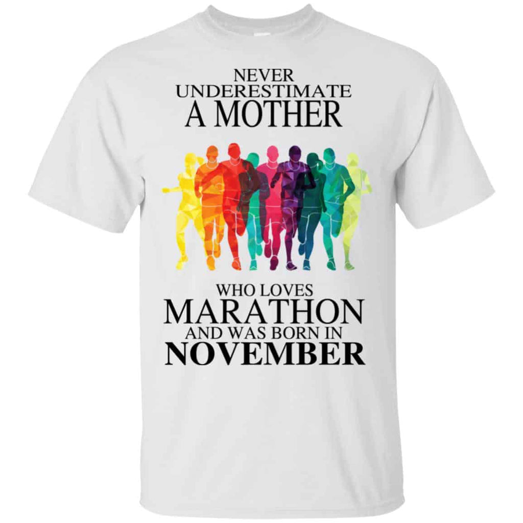 A Mother Who Loves Marathon And Was Born In November T-Shirts, Hoodie, Tank