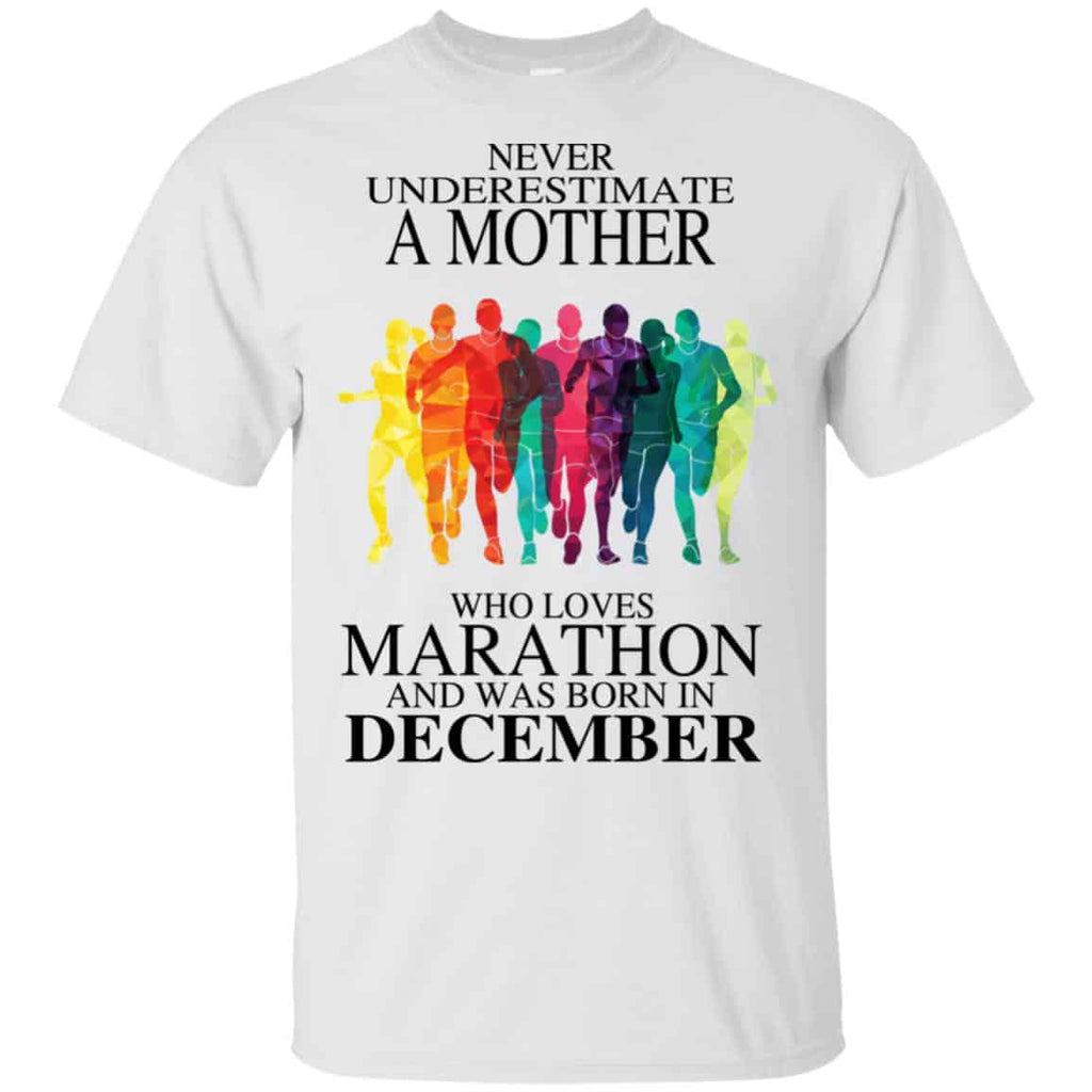 A Mother Who Loves Marathon And Was Born In December T-Shirts, Hoodie, Tank