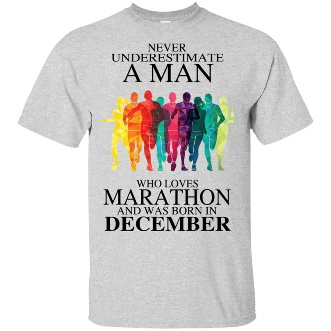 A Man Who Loves Marathon And Was Born In December T-Shirts, Hoodie, Tank