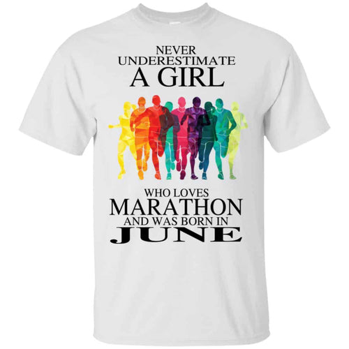 A Girl Who Loves Marathon And Was Born In June T-Shirts, Hoodie, Tank
