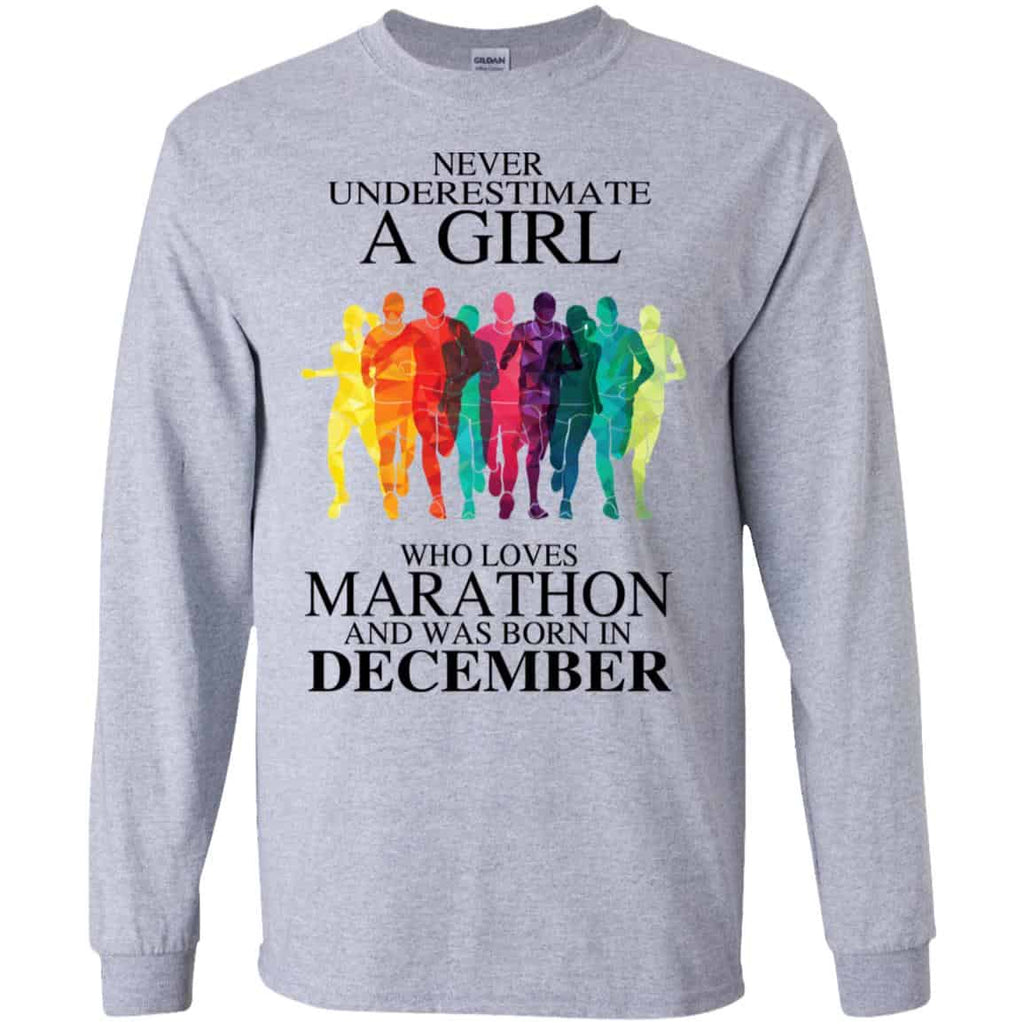 A Girl Who Loves Marathon And Was Born In December T-Shirts, Hoodie, Tank