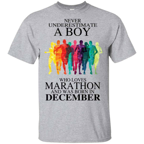 A Boy Who Loves Marathon And Was Born In December T-Shirts, Hoodie, Tank