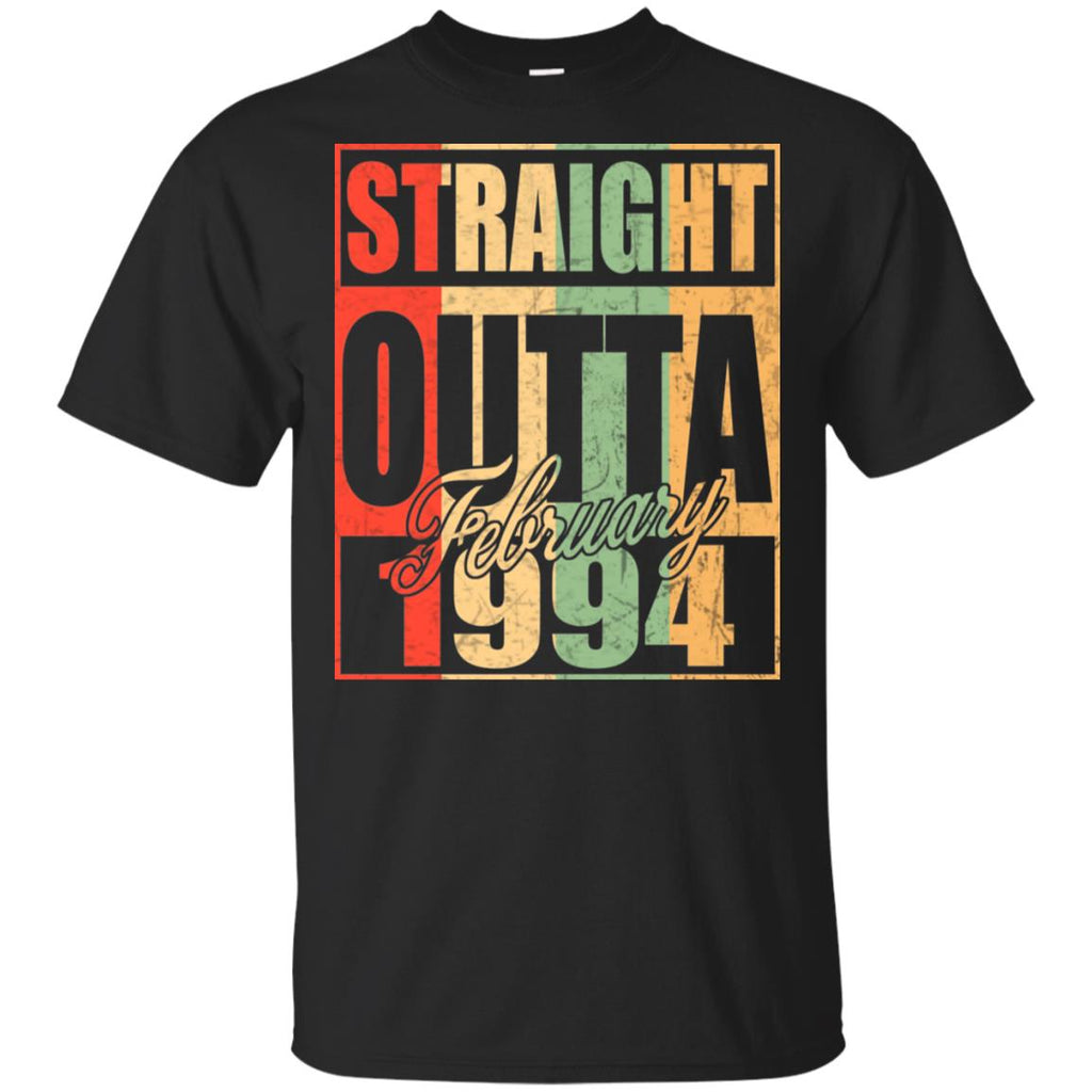 Vintage Straight Outta February 1994 Birthday T-Shirts, Hoodie, Tank