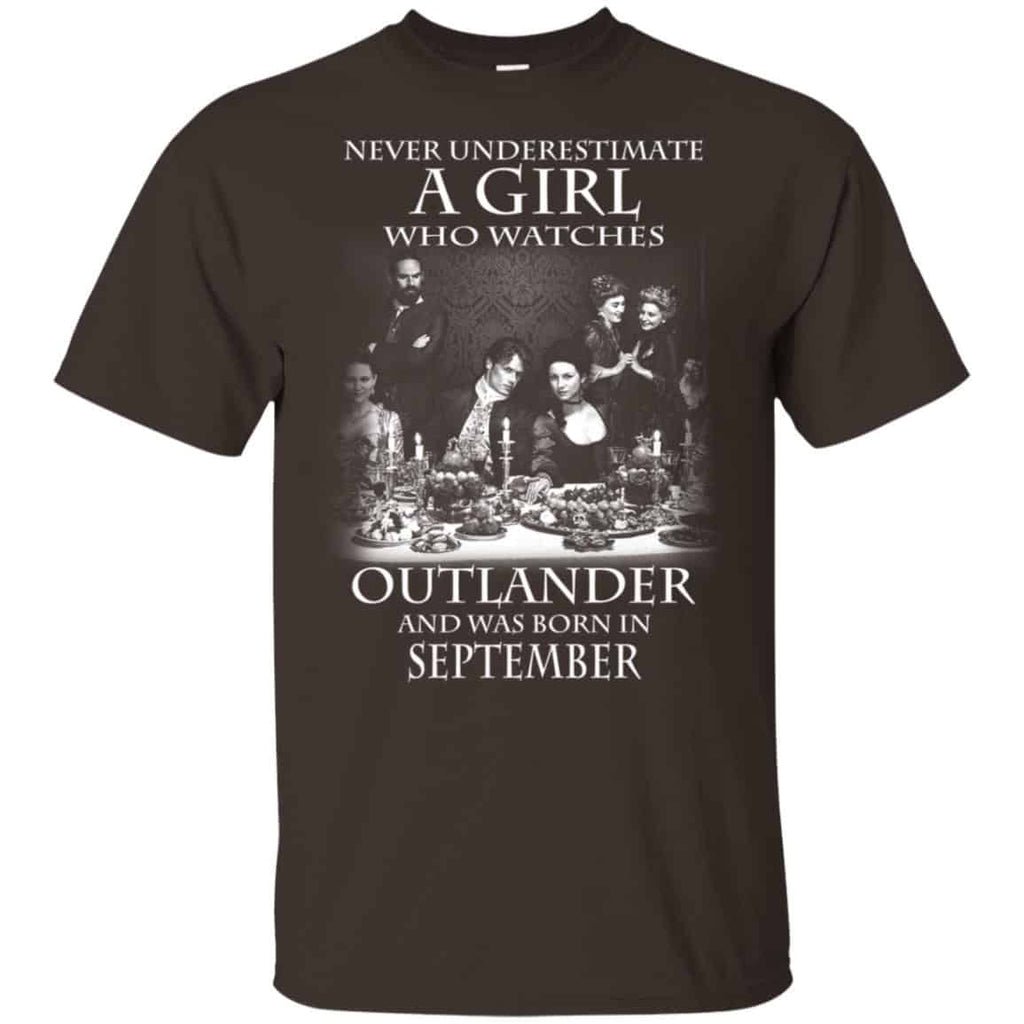 A Girl Who Watches Outlander And Was Born In September T-Shirts, Hoodie, Tank