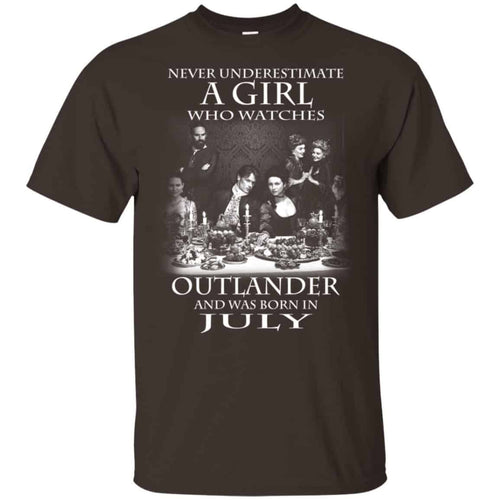 A Girl Who Watches Outlander And Was Born In July T-Shirts, Hoodie, Tank