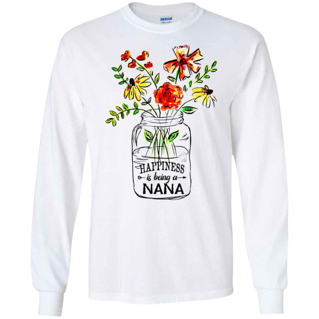 Happiness Is Being A Nana Flower T-Shirts, Hoodie, Tank