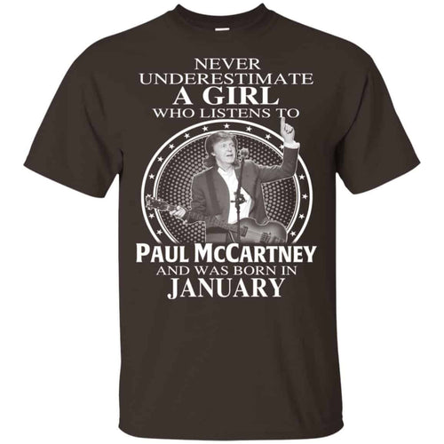 A Girl Who Listens To Paul McCartney And Was Born In January T-Shirts, Hoodie, Tank