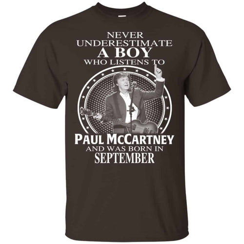 A Boy Who Listens To Paul McCartney And Was Born In September T-Shirts, Hoodie, Tank