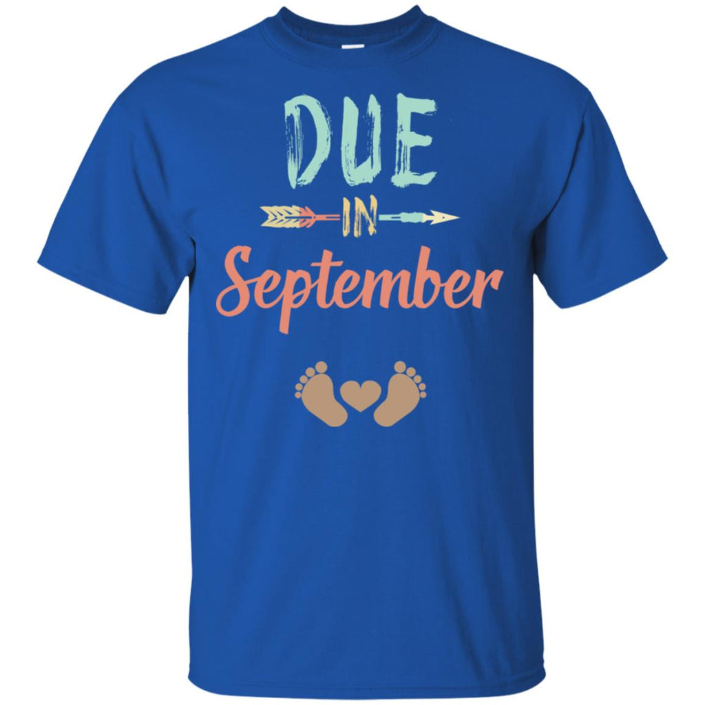 Due Date September Announcement Mommy Bump Pregnancy T-Shirts, Hoodie, Tank