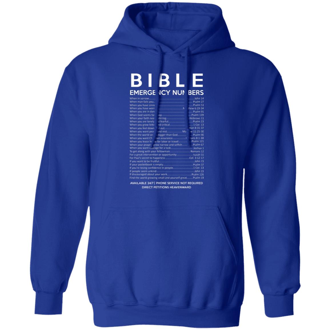 Bible Emergency Numbers Shirt, Hoodie, Tank