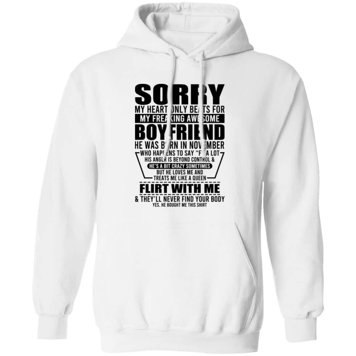 My Heart Only Beats For My Boyfriend Was Born In November