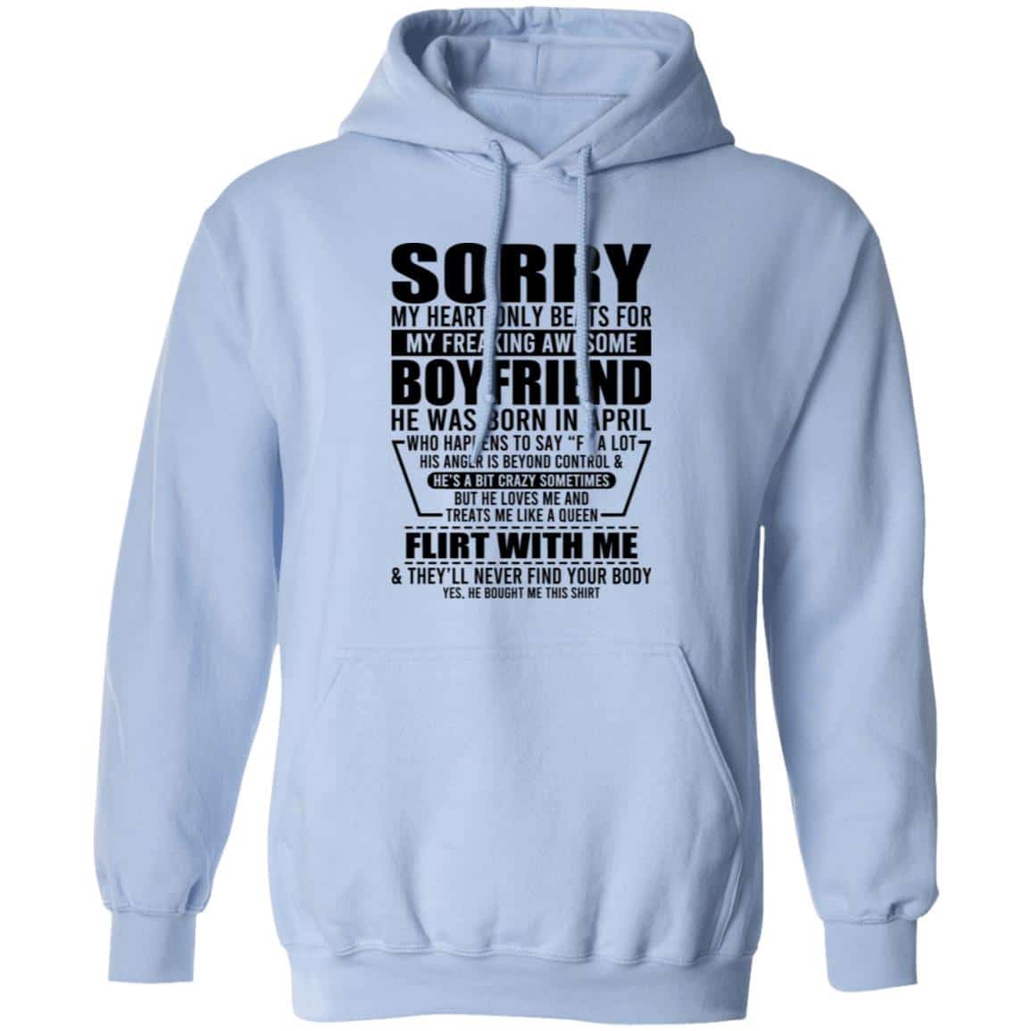 My Heart Only Beats For My Boyfriend Was Born In April