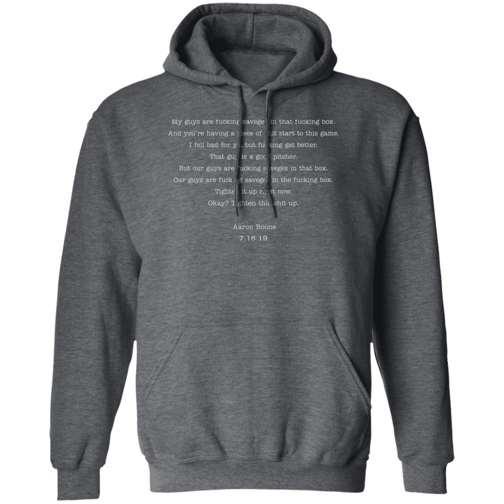 Yankees Aaron Boone My Guys Are Fucking Savages In That Fucking Box Shirt, Hoodie, Tank