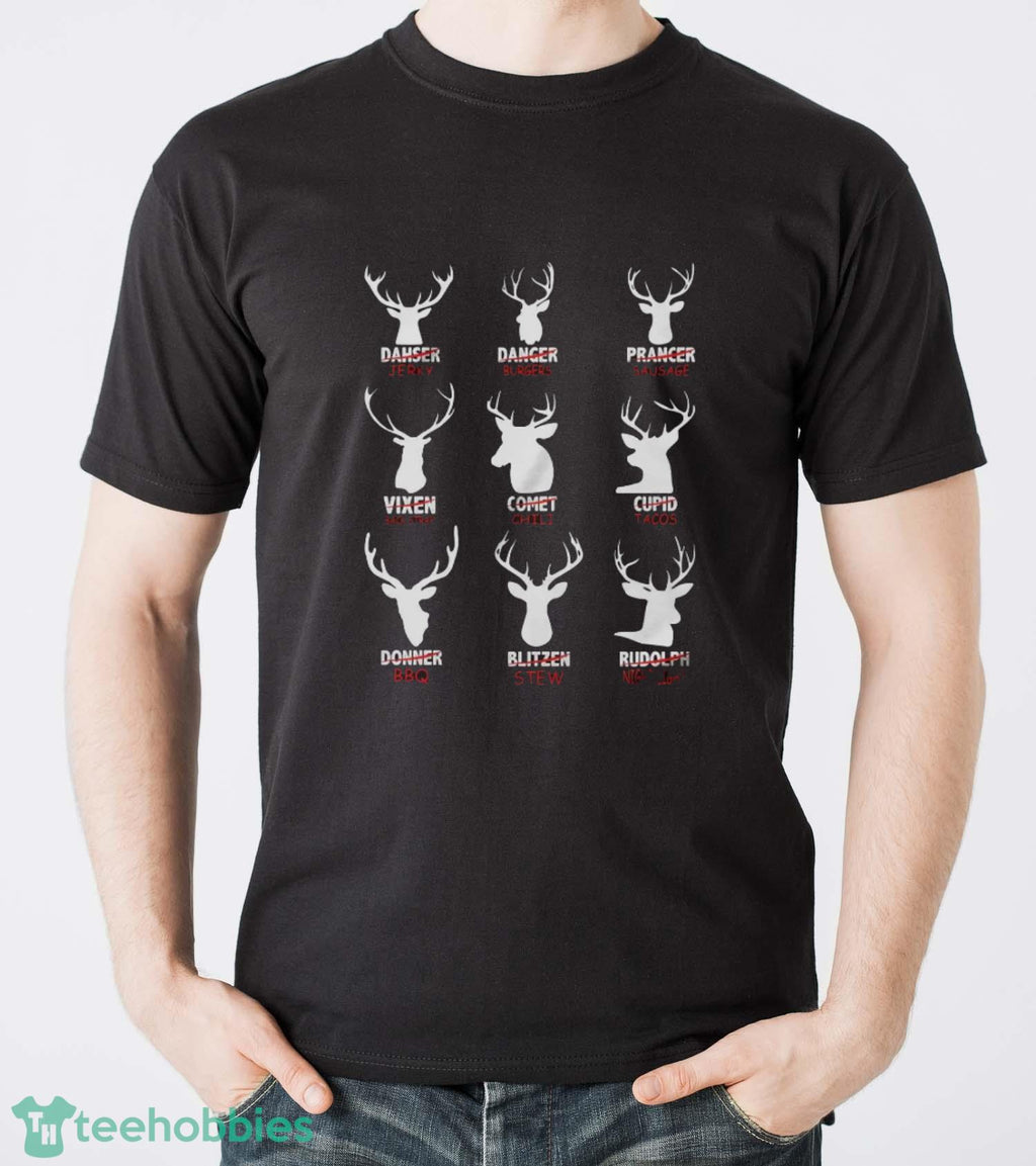 Reindeer Meat Cuts Sweatshirt, Christmas Hunter Hoodie, Reindeer Butcher Shirt