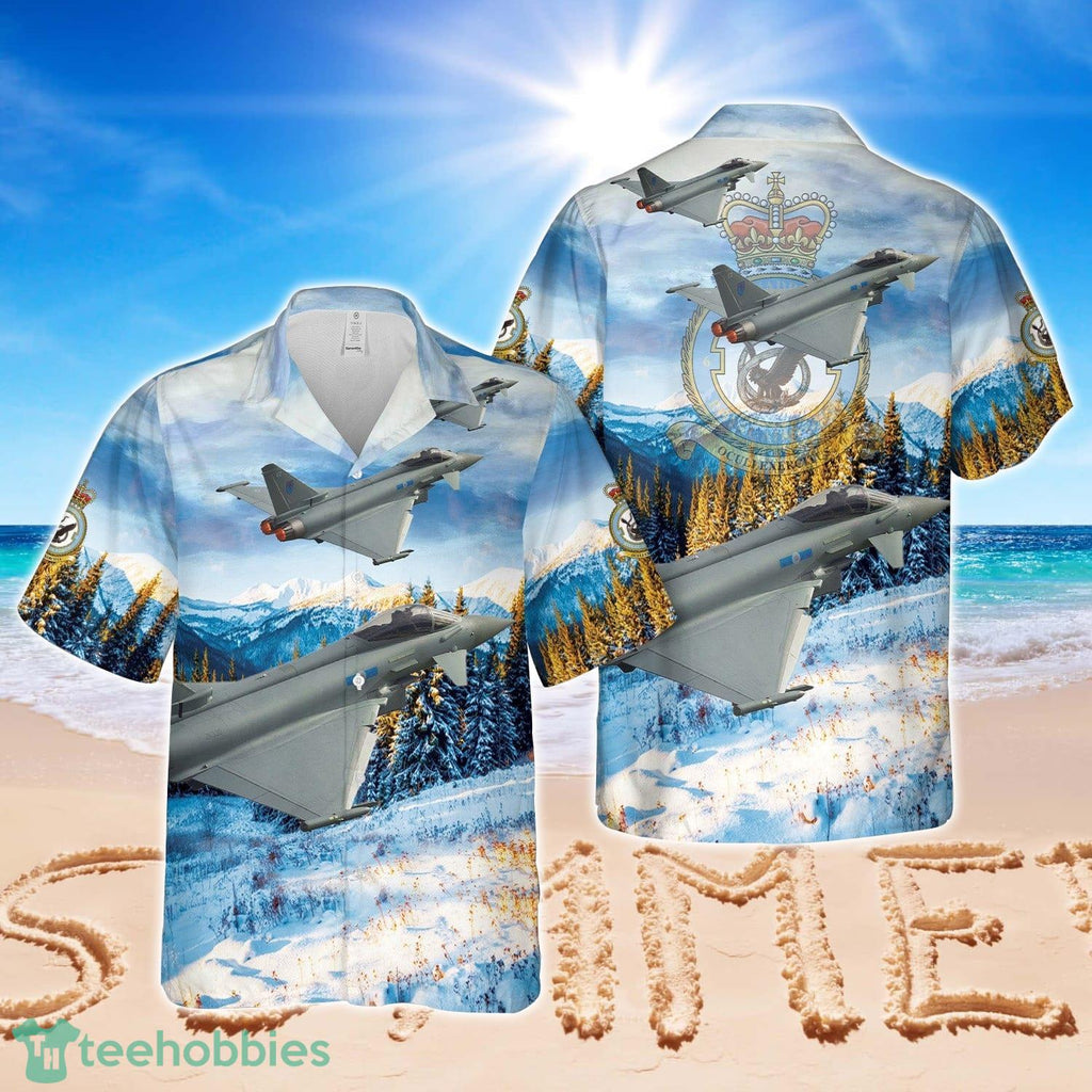 Royal Air Force Typhoon FGR4 ZK330 ‘EZ’ of No. 6 Squadron Christmas Hawaiian Shirt Aloha Beach Shirt