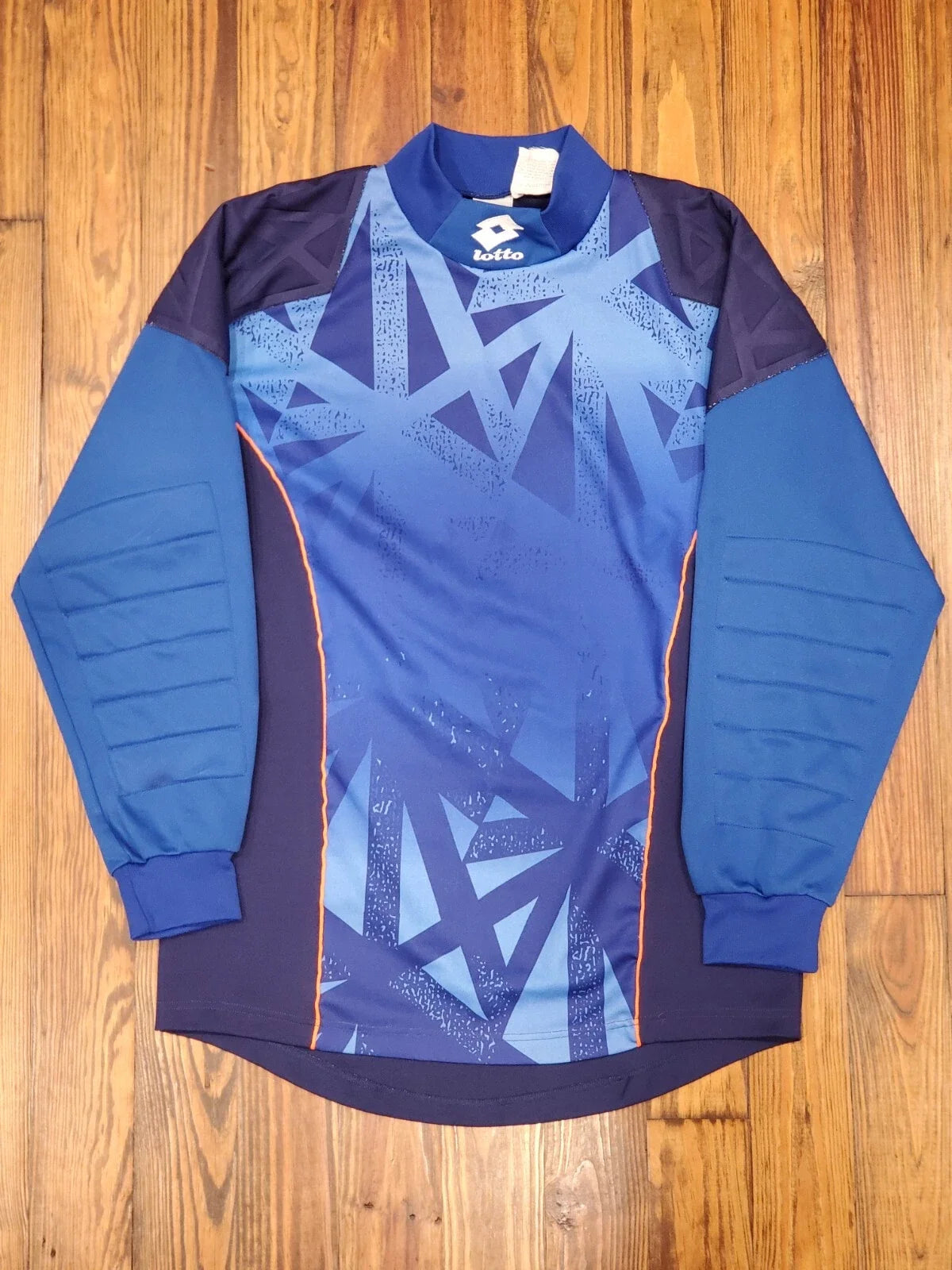 Vintage 1990's Lotto All Over Print Long Sleeve Goalkeeper Jersey Size Medium Unisex , , , Long Sleeve Tee