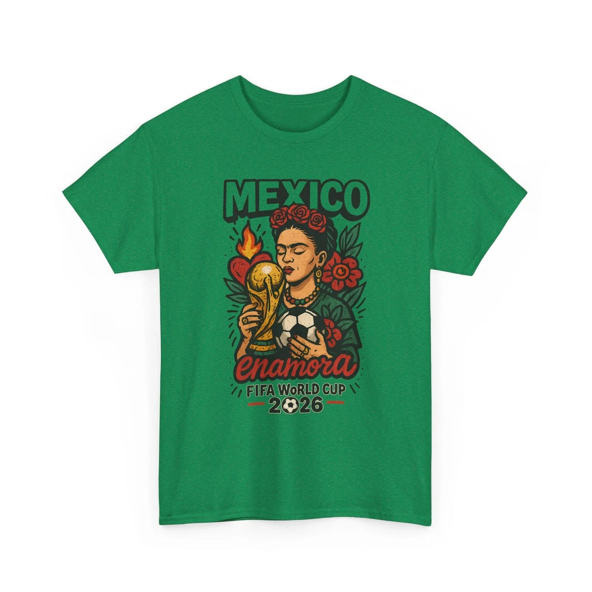 Mexico Frida Kahlo World Cup 2026 | Unique Soccer Fan Gift Tee Unisex , , , Long Sleeve Tee