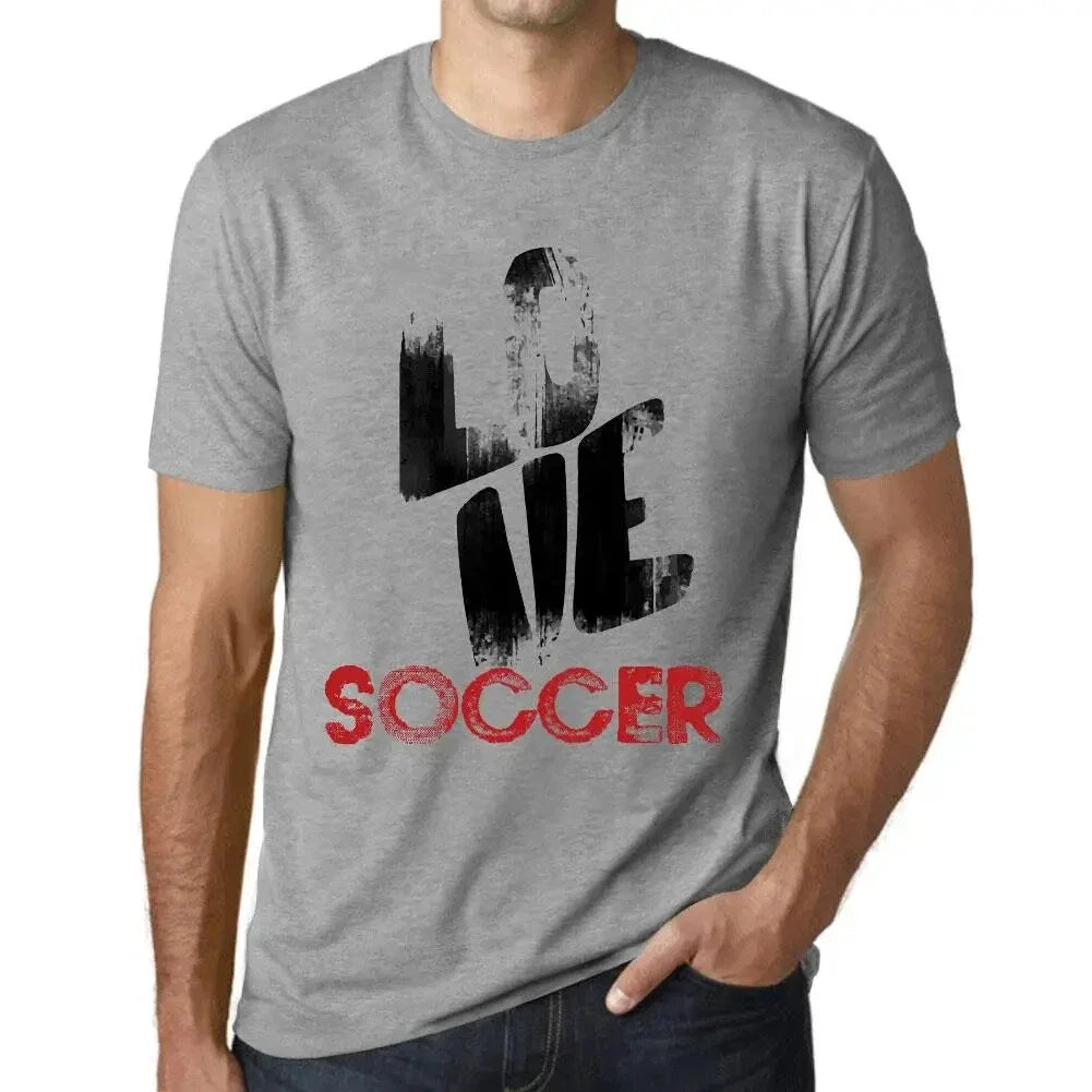 Men's Graphic Love Soccer Eco-Friendly Limited Edition Short Sleeve Unisex , , , Long Sleeve Tee