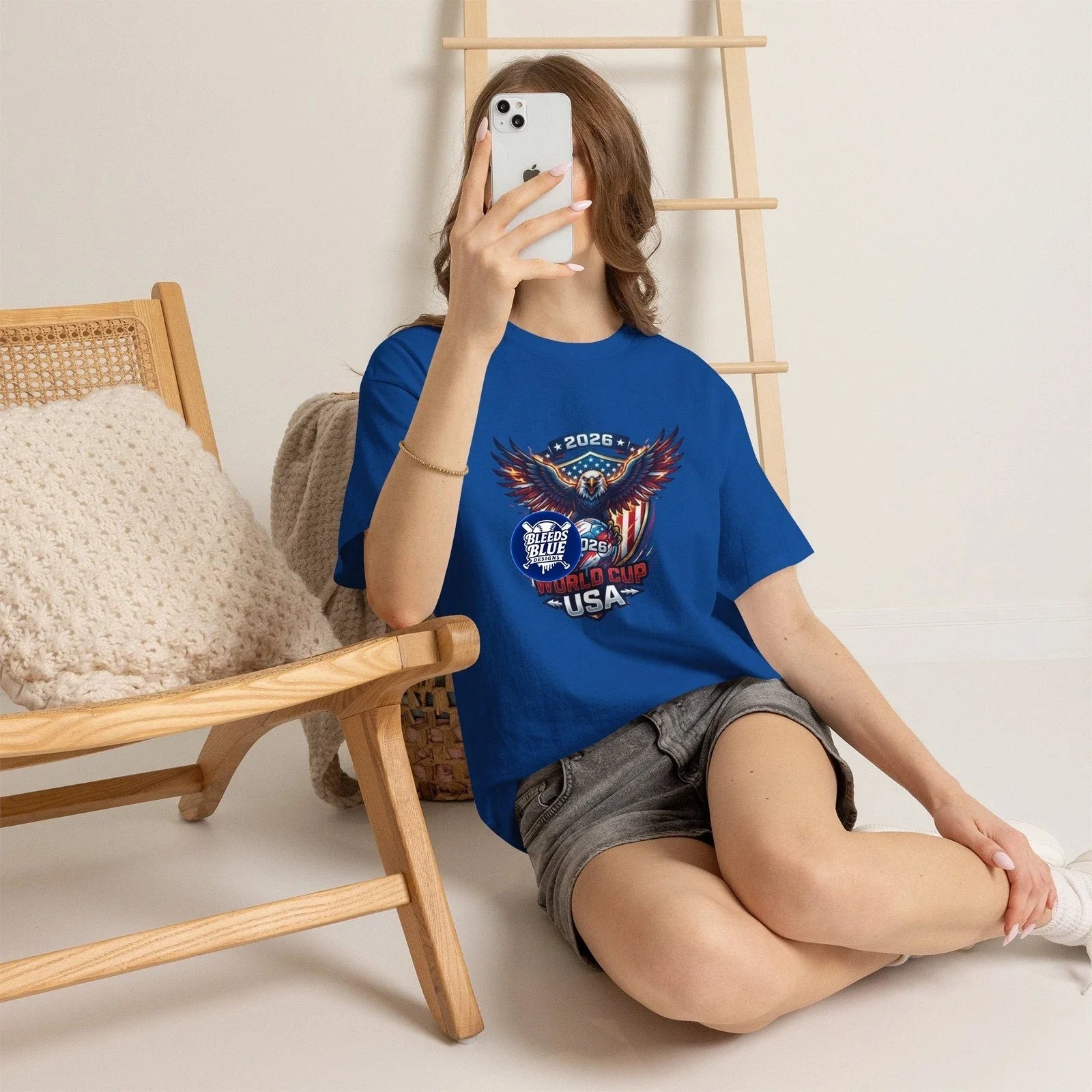 2026 World Cup USA Eagle — Patriotic Soccer Fan Tee Unisex , , , Long Sleeve Tee