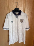 ENGLAND 1990 1992 HOME FOOTBALL SOCCER SHIRT JERSEY VINTAGE UMBRO MENS ADULT M-L Unisex , , , Long Sleeve Tee