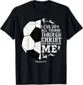 Soccer Football Gifts Boys Girls Men Women Sayings Christian Unisex , , , Long Sleeve Tee