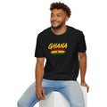 Ghana World Cup 2026 | Ghana Flag Soccer Design Unisex , , , Long Sleeve Tee