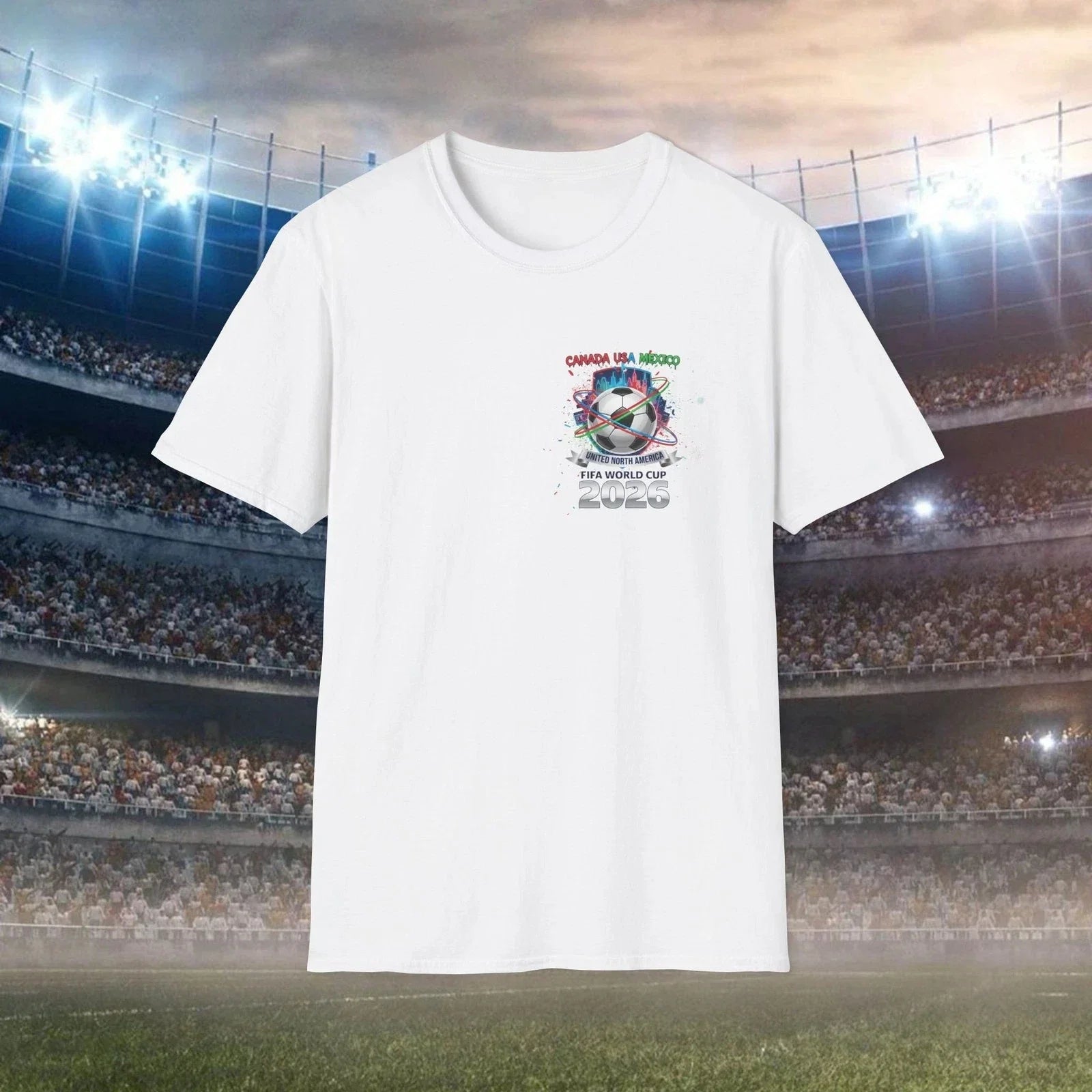 Mexico USA Canada Soccer Emblem 2026 World Cup Unisex , , , Long Sleeve Tee