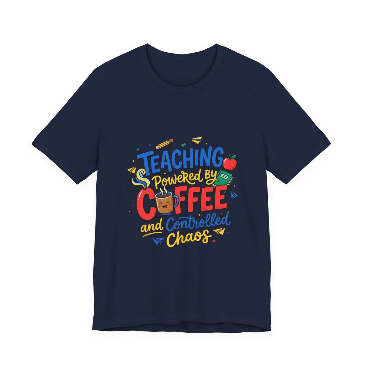 Teaching Powered by Coffee Tee | Teacher Appreciation, Teacher Life Unisex , , , Long Sleeve Tee