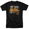 Garfield - Not Lazy - Adult Unisex Short Sleeve - Black Unisex , , , Long Sleeve Tee