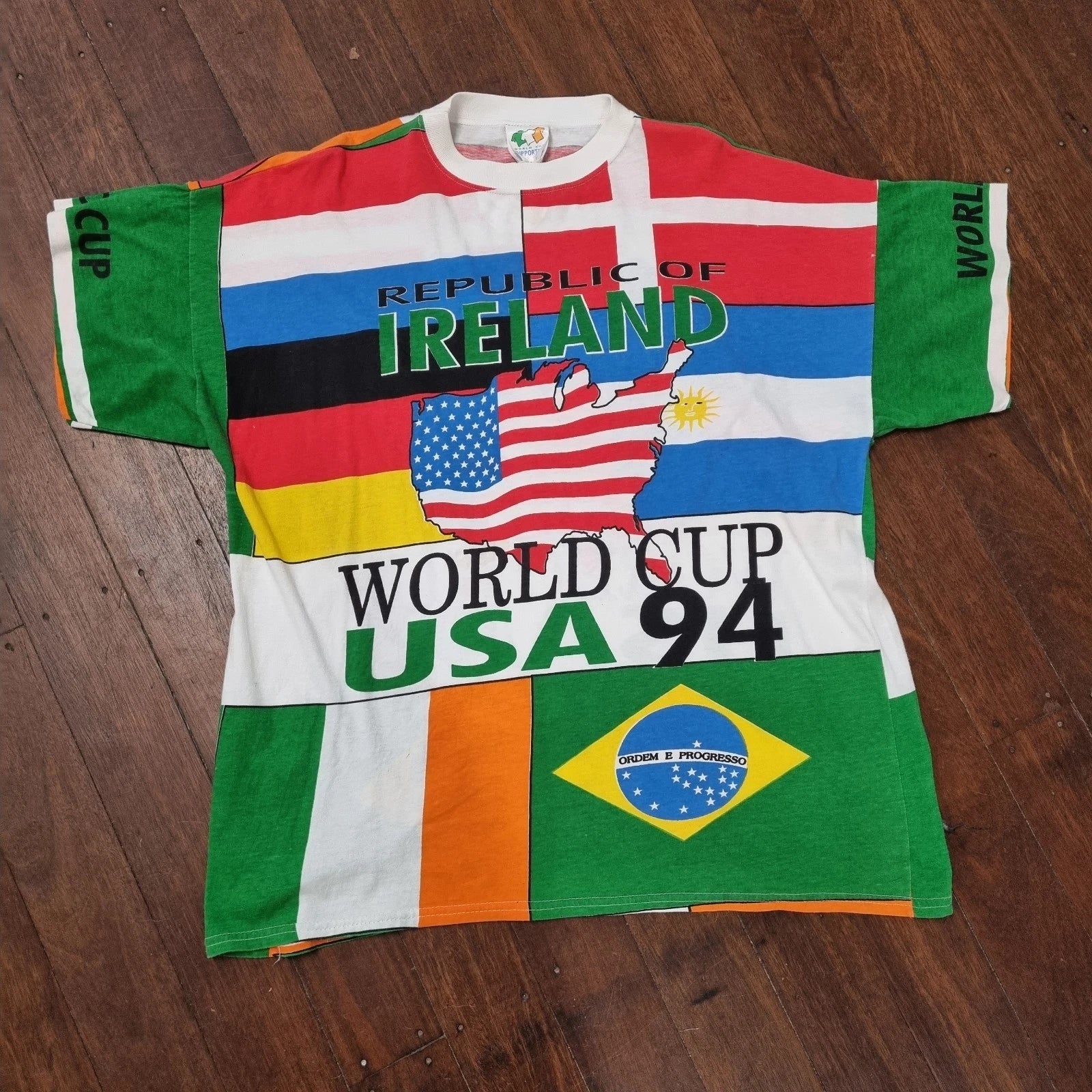 1994 WORLD CUP TSHIRT USA IRELAND GENUINE Unisex , , , Long Sleeve Tee