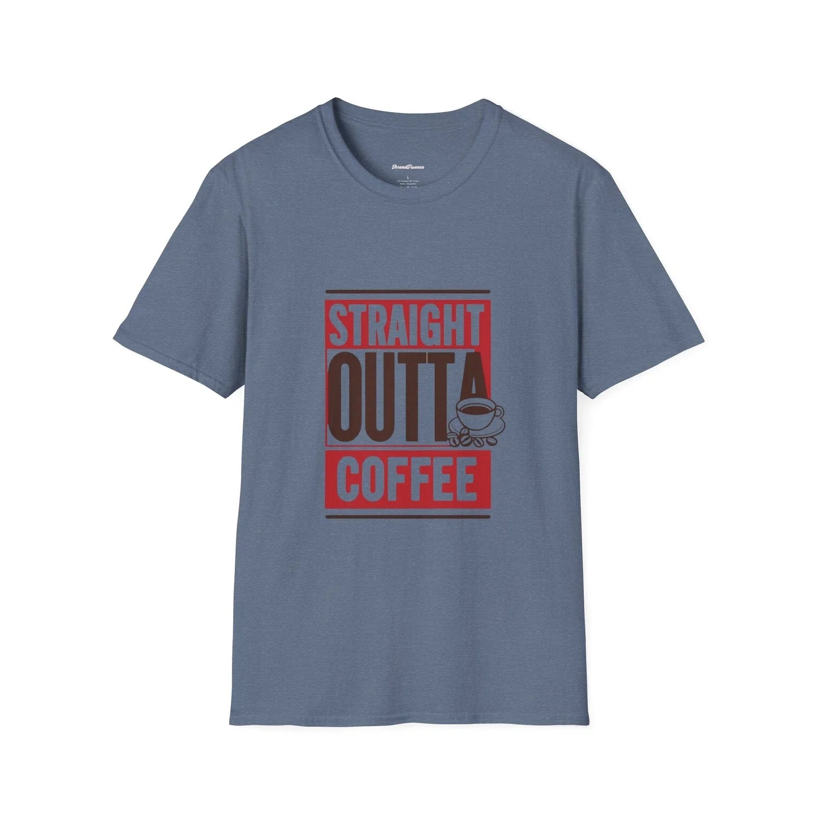 Straight Outta Coffee Funny , Coffee Lover Gift, Simple Graphic Tee Unisex , , , Long Sleeve Tee