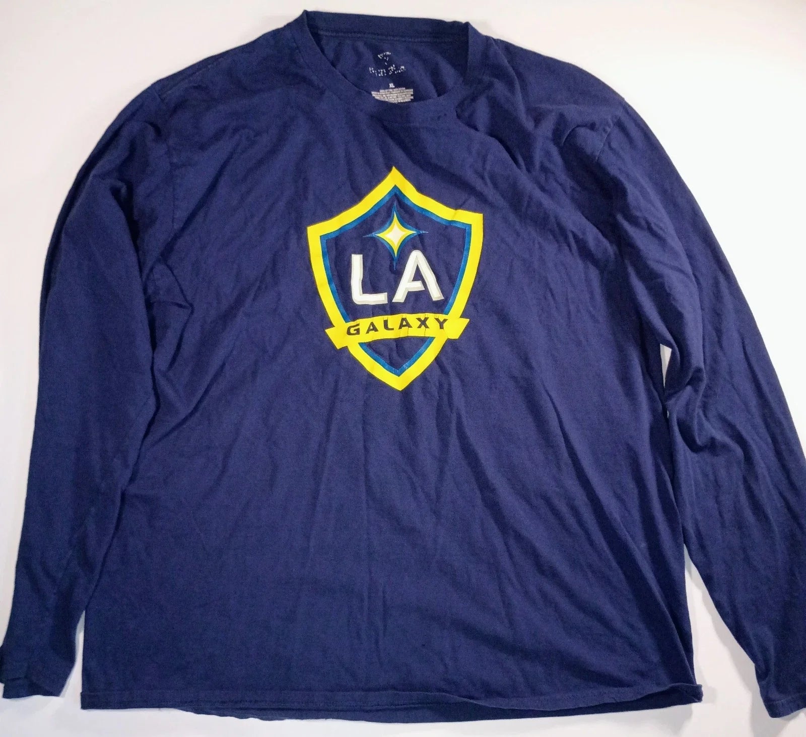 Men's Fanatics LA Galaxy Soccer Graphic Blue Long Sleeve Shirt XL 9 Imbrahimovic Unisex , , , Long Sleeve Tee