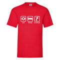 Eat, Sleep, Football - Football Fan , Football Player - Footie Fan Gift Unisex , , , Long Sleeve Tee